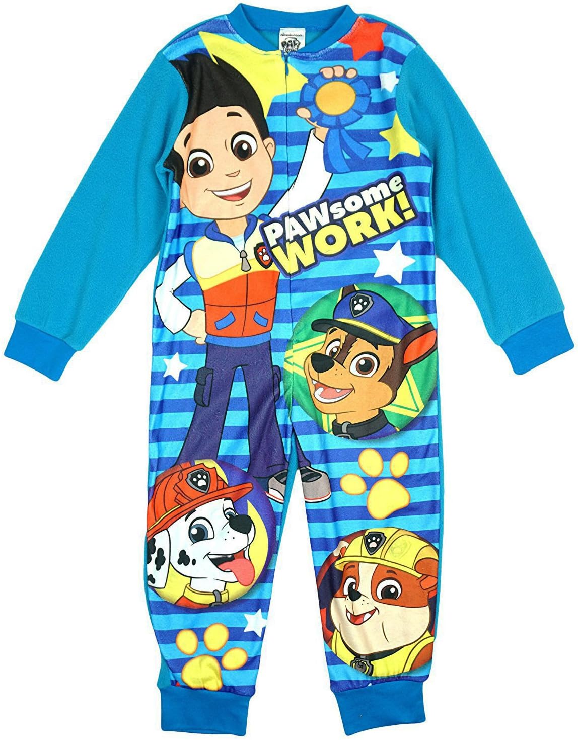 Official Paw Patrol Boys Paw Patrol Onesie Pawsome Work Design 2 to 6 Years