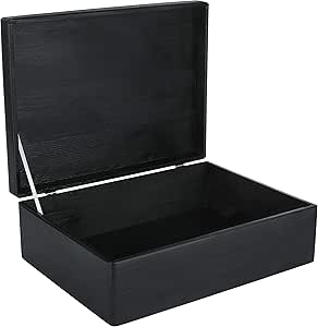 Creative DECO XL Negra Grande Caja Madera Decorativa ...