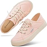 hash bubbie Women's Slip on Shoes Canvas Shoes Non Slip Fashion Canvas Sneakers for Women Low Top Work Loafers(Light Pink.US8)