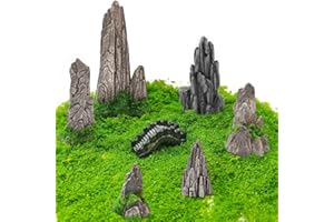 Diorama Rocks, Mini Rockery Decoration, Miniature Garden Figurines, for Diorama Supplies Micro Train Landscape Railway Bonsai