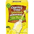 Country Time Lemonade Naturally Flavored Powdered Drink Mix, 60 ct Packs, 6 Boxes of 10 On-the-Go Packets