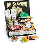 Dan the Sausageman Yukon Gift Basket - Gourmet Smoked Beef Summer Sausages, Cheese & Snacks for Easy Gifting | Perfect for Father's Day, Holidays & Any Occasion, 10-Item