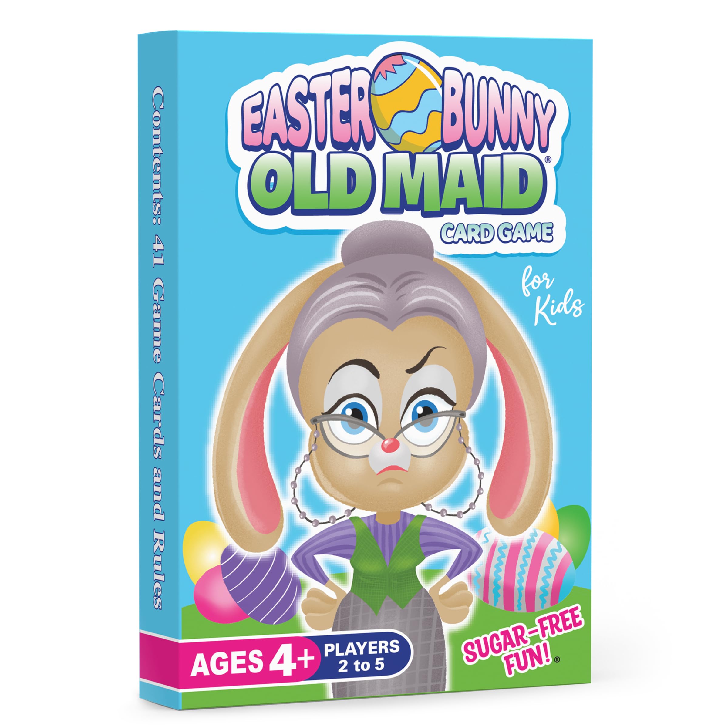 Arizona GameCo Easter Bunny Old Maid Card Game for Kids Ages 4-8, Kids Card Game, Family Card Game, Easter Basket Stuffer, Easter Gift for Boys and Girls