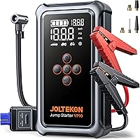 Joltekon 5000A Booster Pack Jump Starter with 150PSI Tire Inflator, Car Battery Booster Jump Starter (All gas/10L Diesel), Ca