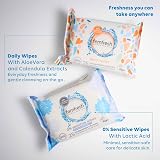 Femfresh 0% Sensitive Intimate Wipes pH Balanced Gentle Aloe Vera 25 Pack view 8