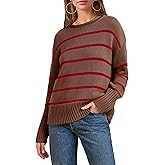 RPYHF Women's 2026 Fall Roll Neck Pullover Sweaters Trendy Long Sleeve Ribbed Knit Striped Jumper Tops
