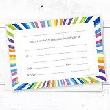 Olivia Samuel 20 Childrens Birthday Party Invitations A6 Postcard Size view 5