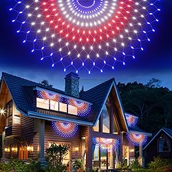 Leisure world 3 Pack 150 LED American Flag Banner