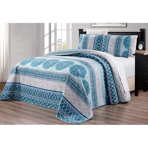 Queen Turquoise Bedspreads: Amazon.com
