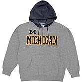 Blue 84 NCAA unisex-adult Ncaa Officially Licensed Half Zip Contrast Hooded Sweatshirt Applique Shield