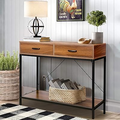 Entryway Console Table with 2 Drawers for Hallway and Foyer