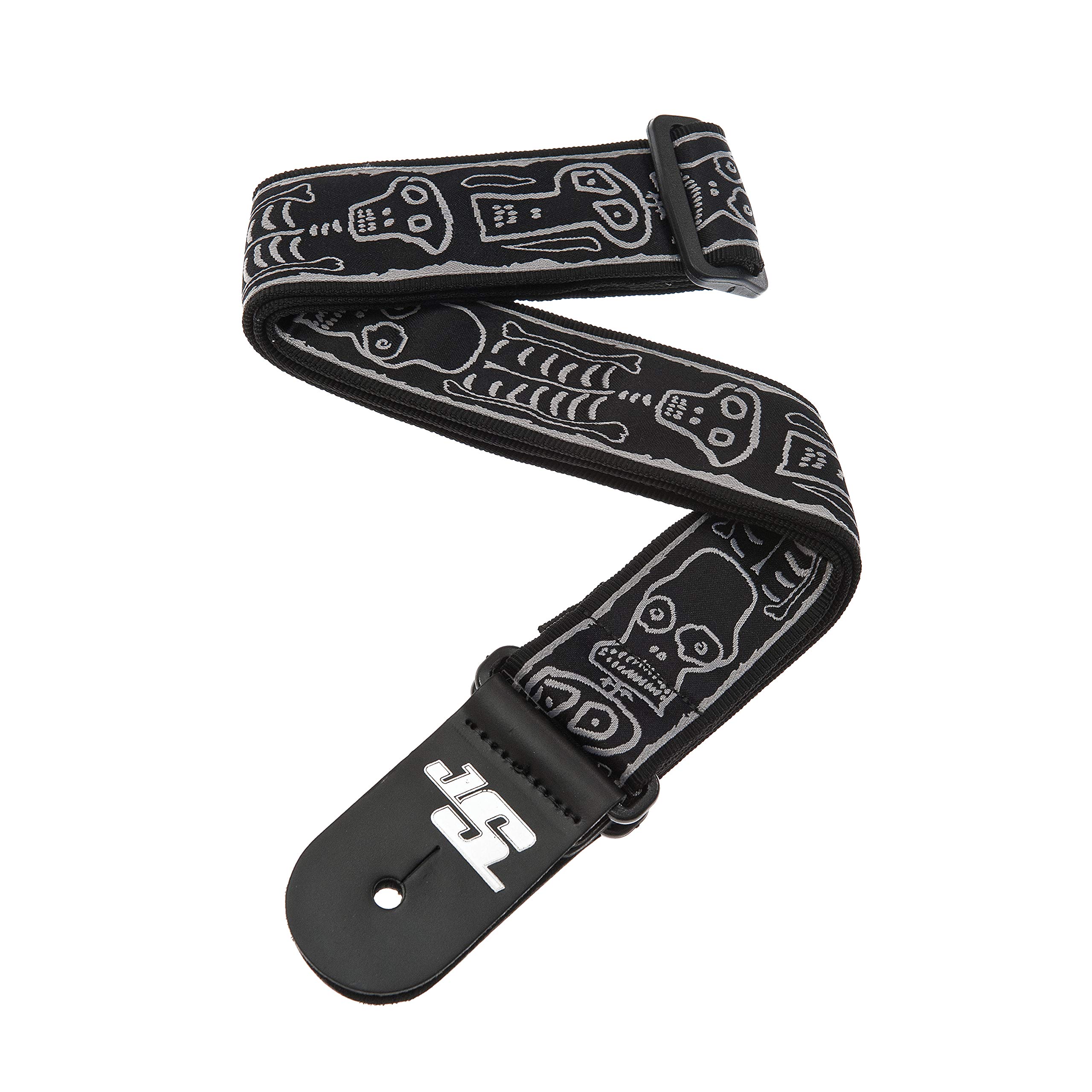 D'Addario 50JS01 Accessories Joe Satriani Guitar Strap - Guitar Accessories - Acoustic, Electric & Bass Guitar Strap - Skull n' Bones