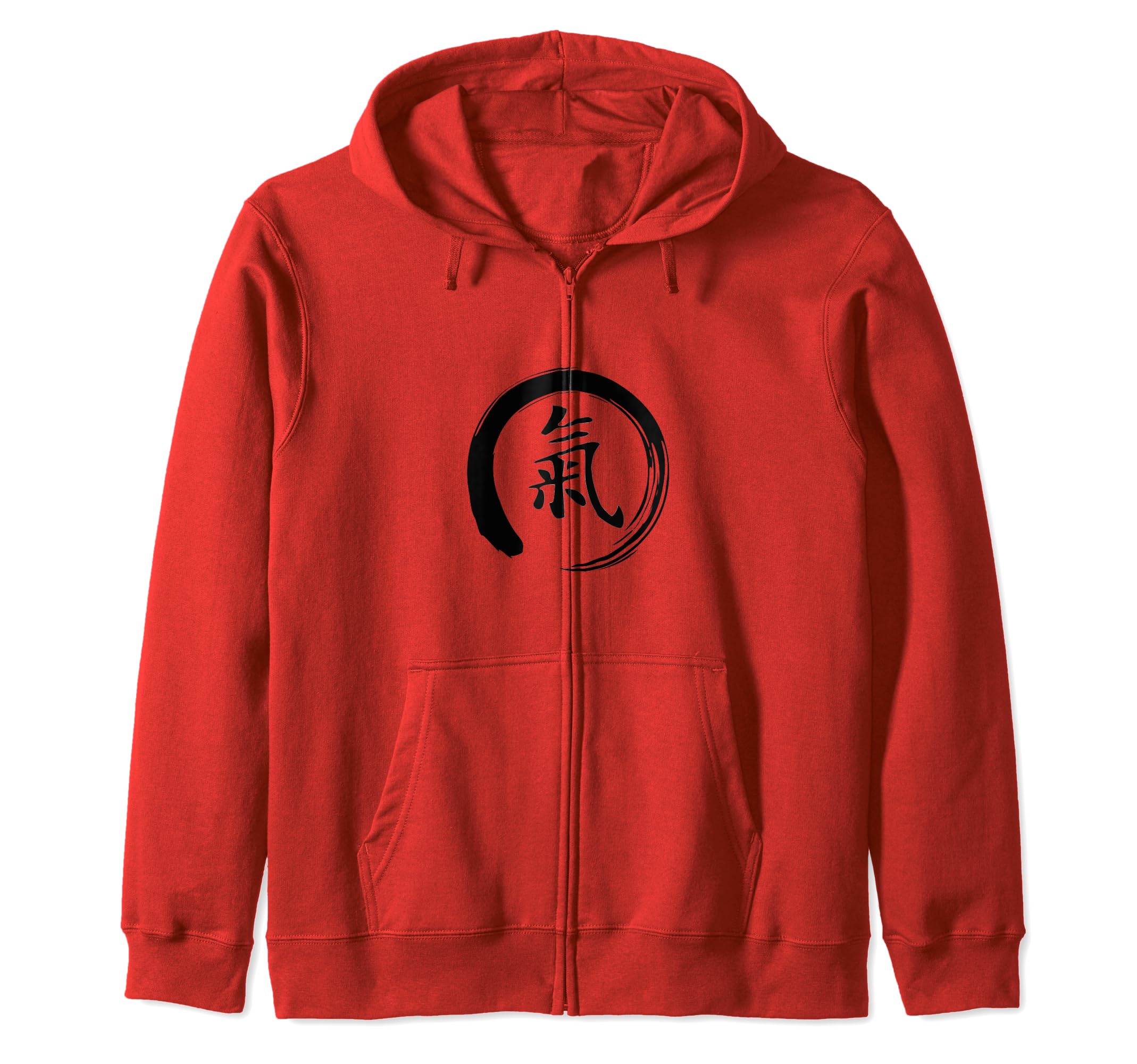 Tai Chi Beginner / Classic Qi / Chi Calligraphy Kanji Design Zip Hoodie