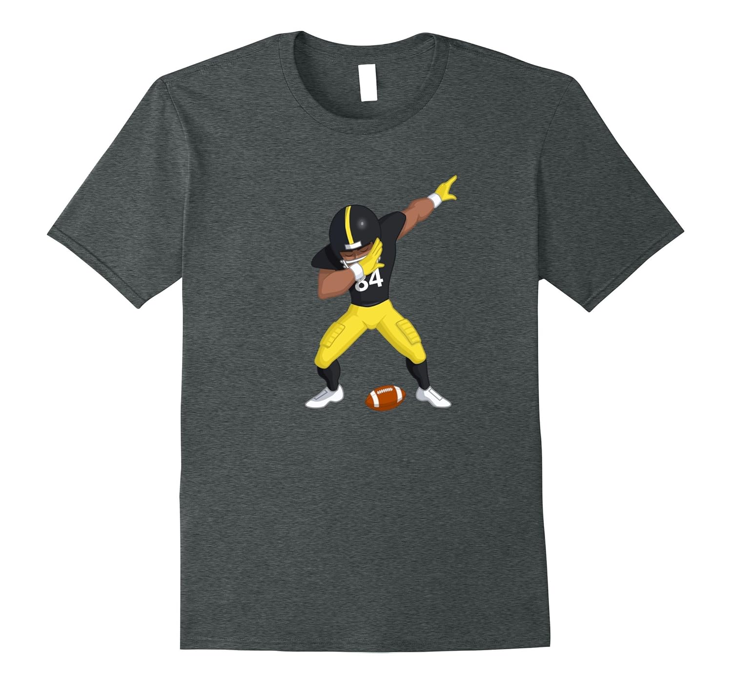 Football Dab Shirt Black, Gold and White Uniform #84-ANZ