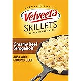Velveeta Meals Cheesy Skillets Meal Kit oz Box, Creamy Beef Stroganoff, 11.6 Ounce