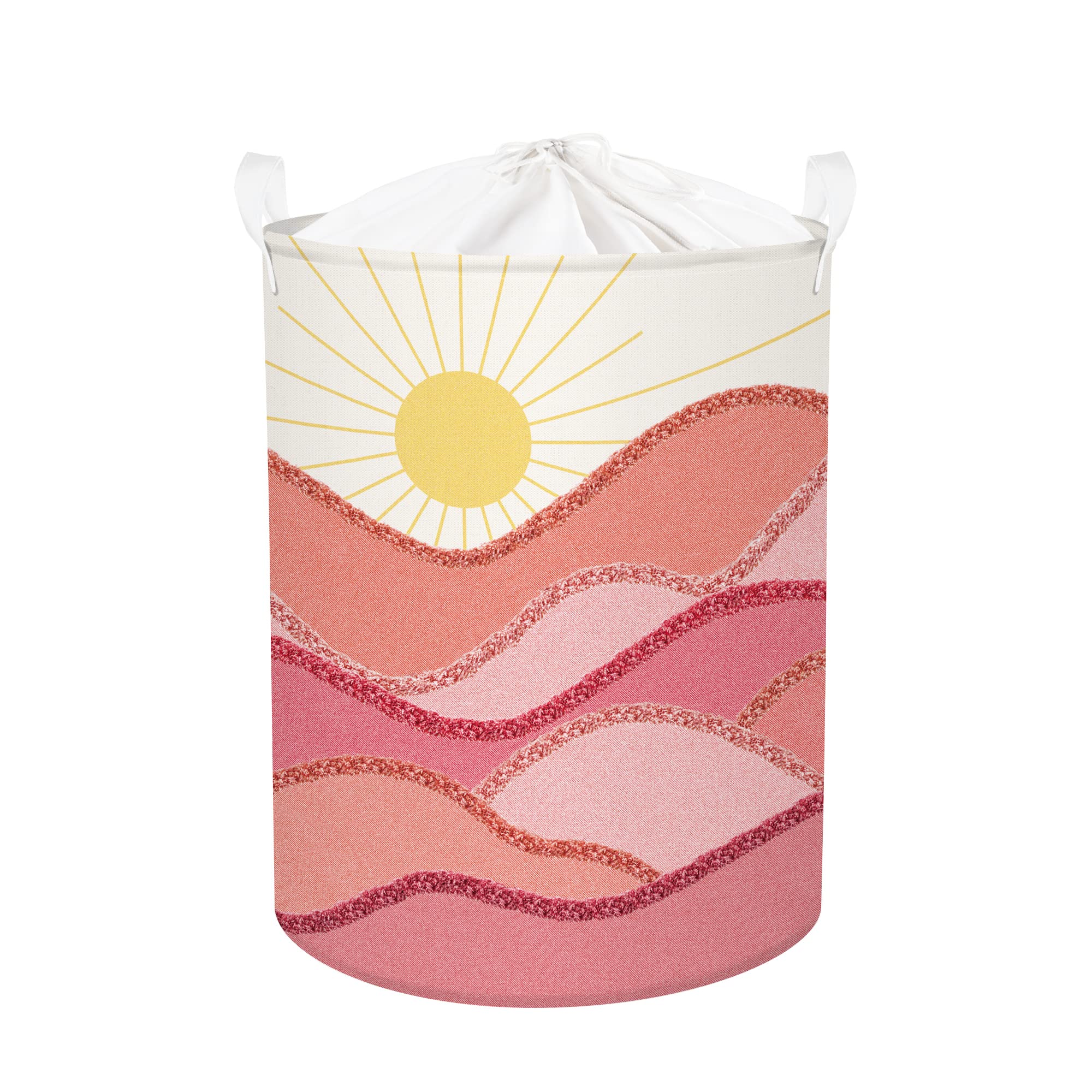 Clastyle Bohemia Baby Laundry Hamper Plant Kids Storage Basket Women Girls Storage Box Organizer for Toy Clothes, Sun, 40x50 cm