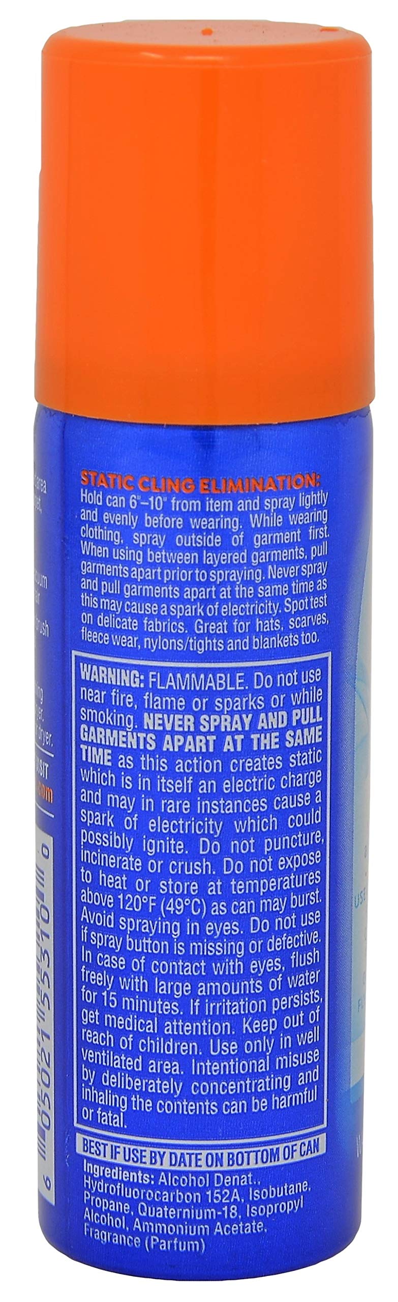 Static Guard Bonus Pack Spray 12.4 oz (2 Pack of 5.5 oz & 1 Pack of 1.4 oz)