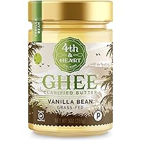 4th & Heart Grass-Fed Ghee Butter, Vanilla Bean, 9 Ounce