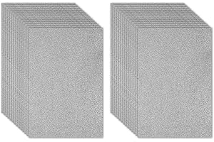 PATIKIL 30Sheets Gray EVA Glitter Foam Sheet 11.8 x 7.9 Inch 2mm Thick with Back Adhesive Sparkle Craft Foam Sheet for Crafts