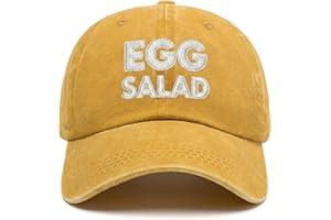 Egg Salad Hat Custom - Embroidered Golf Rope Cap, Custom Dad Cap, Egg Salad Hat Masters Yellow Golf Rope Cap, Embroidered Hat