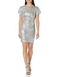 Vince Camuto Women's Foil Knit Flutter Sleeve