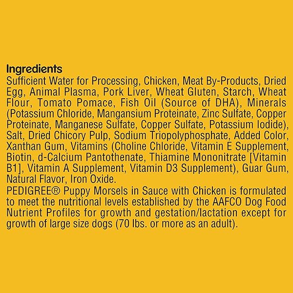 PEDIGREE CHICKEN WET DOG FOOD MORSEL IN SAUCE 3.5 OZ – 0023100119051