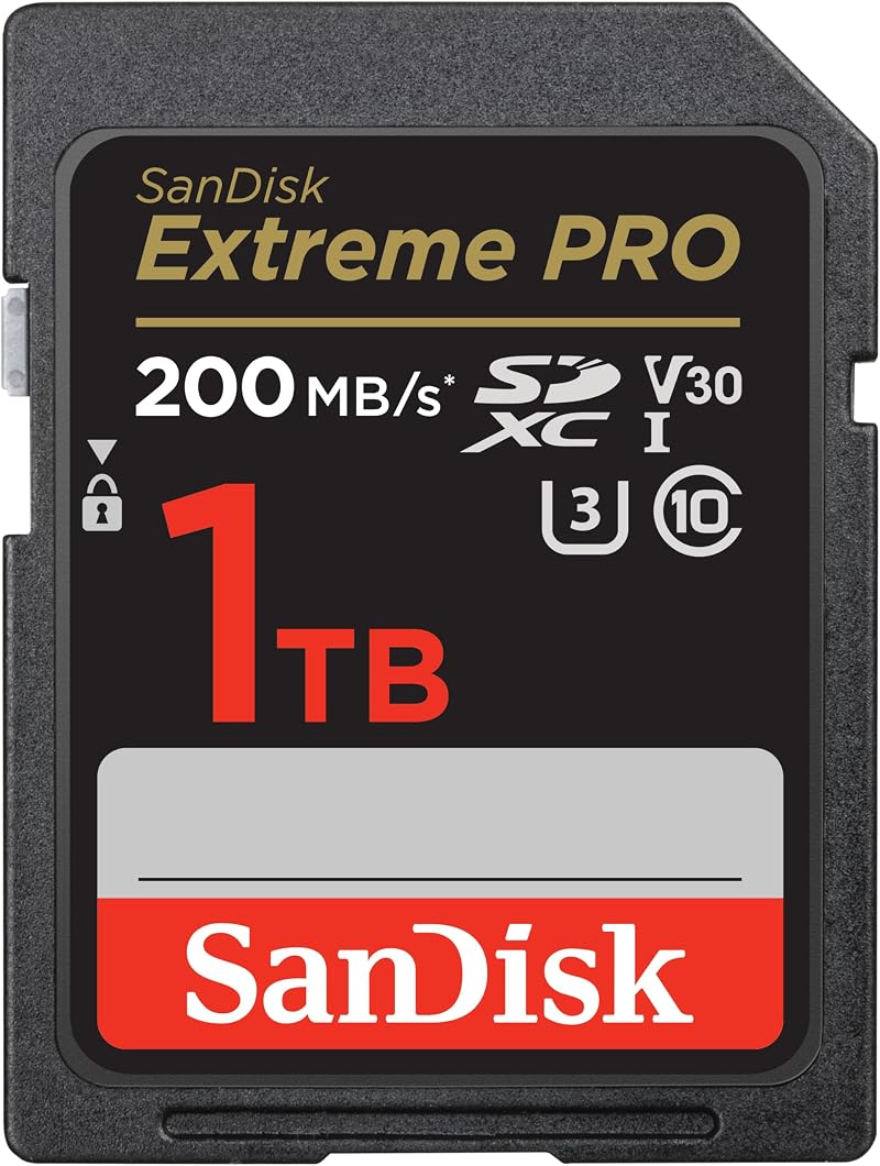 SanDisk Extreme Pro SDXC 1TB UHS-I U3 V30 200MB/s 4K W/R RescuePro