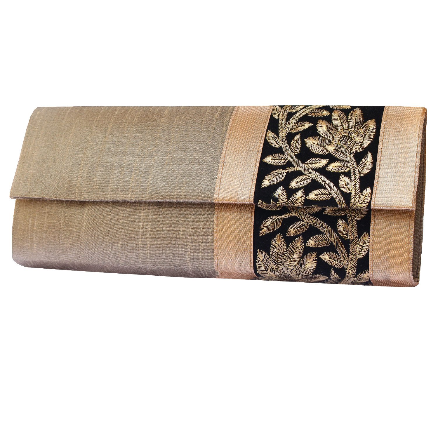 mela women's clutch (golden) (sm133100053)