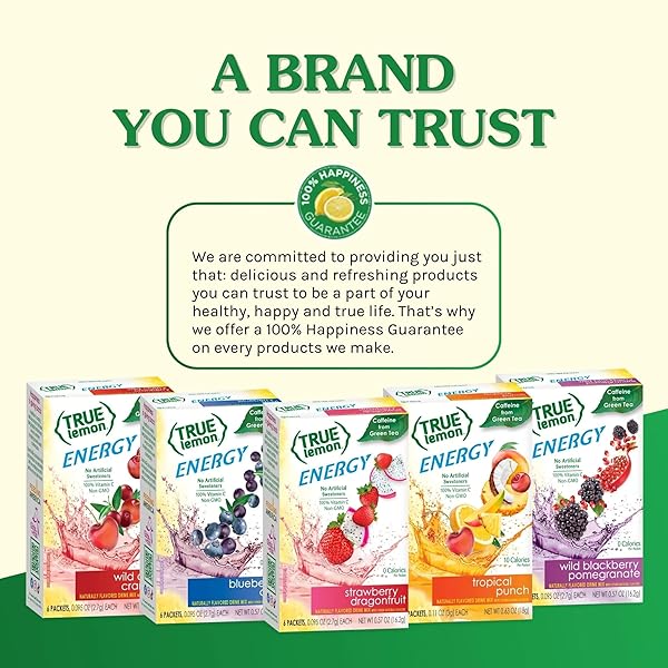 TRUE LEMON ENERGY BLUEBERRY ACAI 6 COUNT