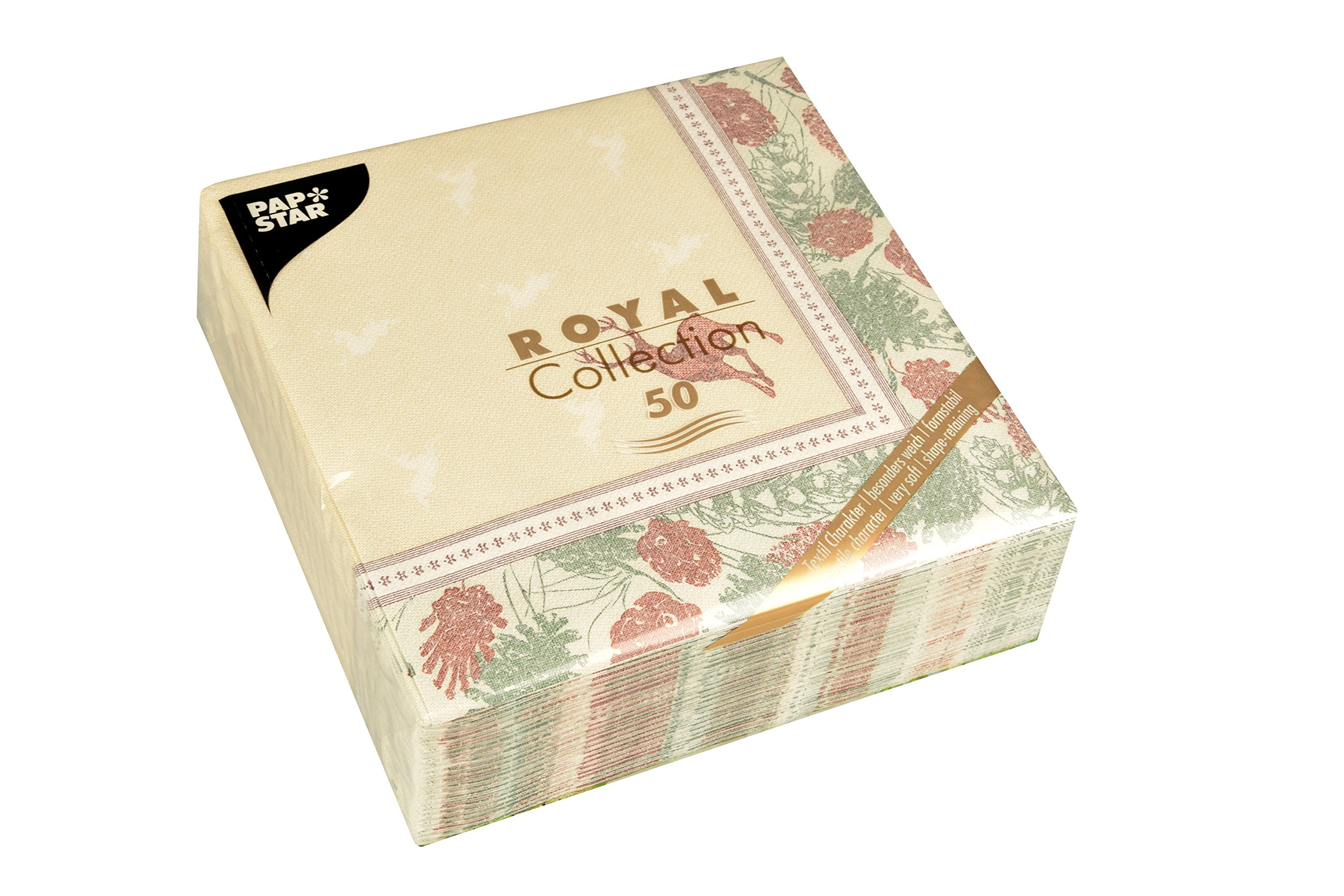 PAPSTAR Napkins, Tissue, Multicoloured, 7.8 x 20 x 20 cm