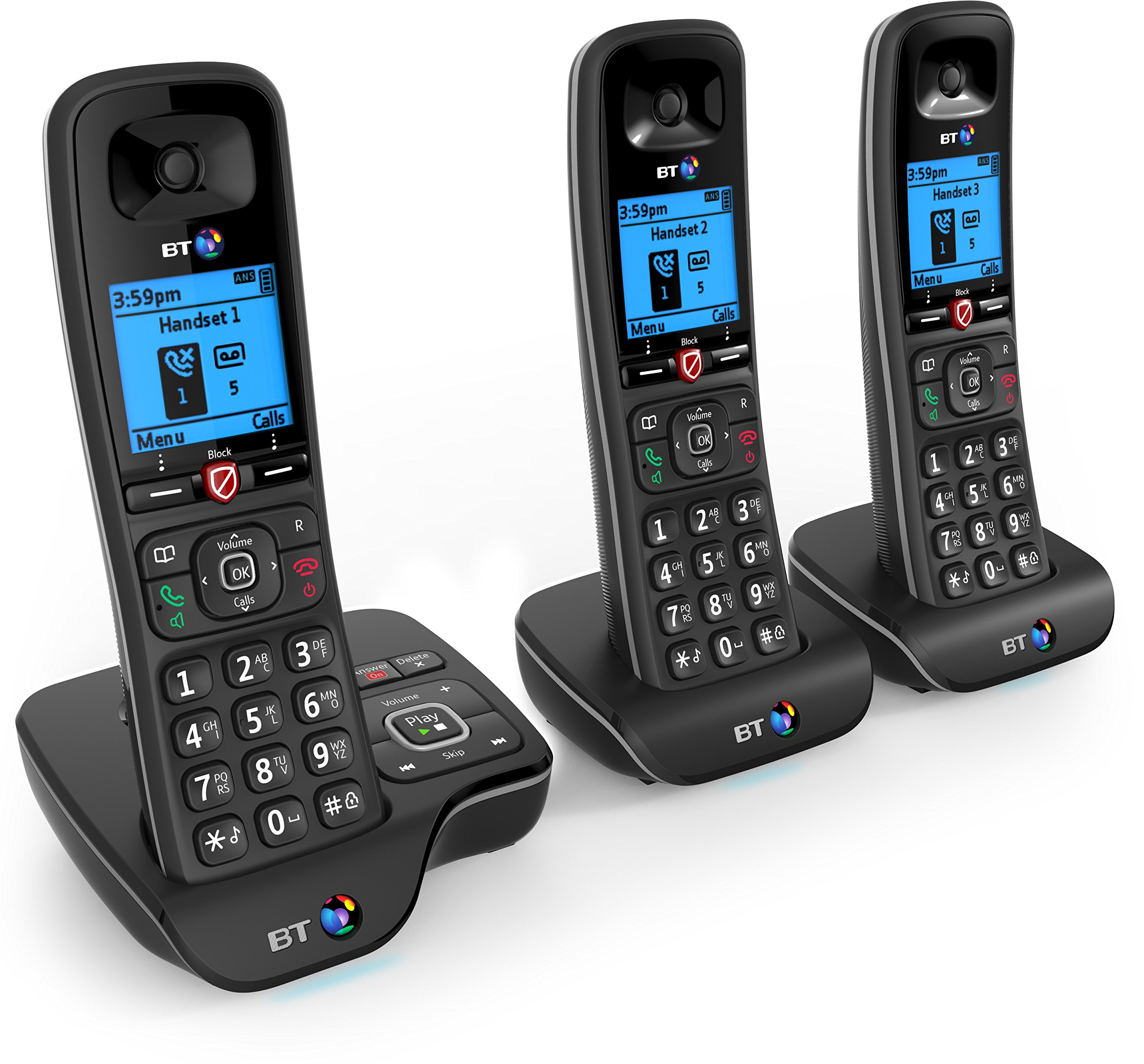 BT 6600 Trio Digital Cordless Phone with Answer Machine & Nuisance Call