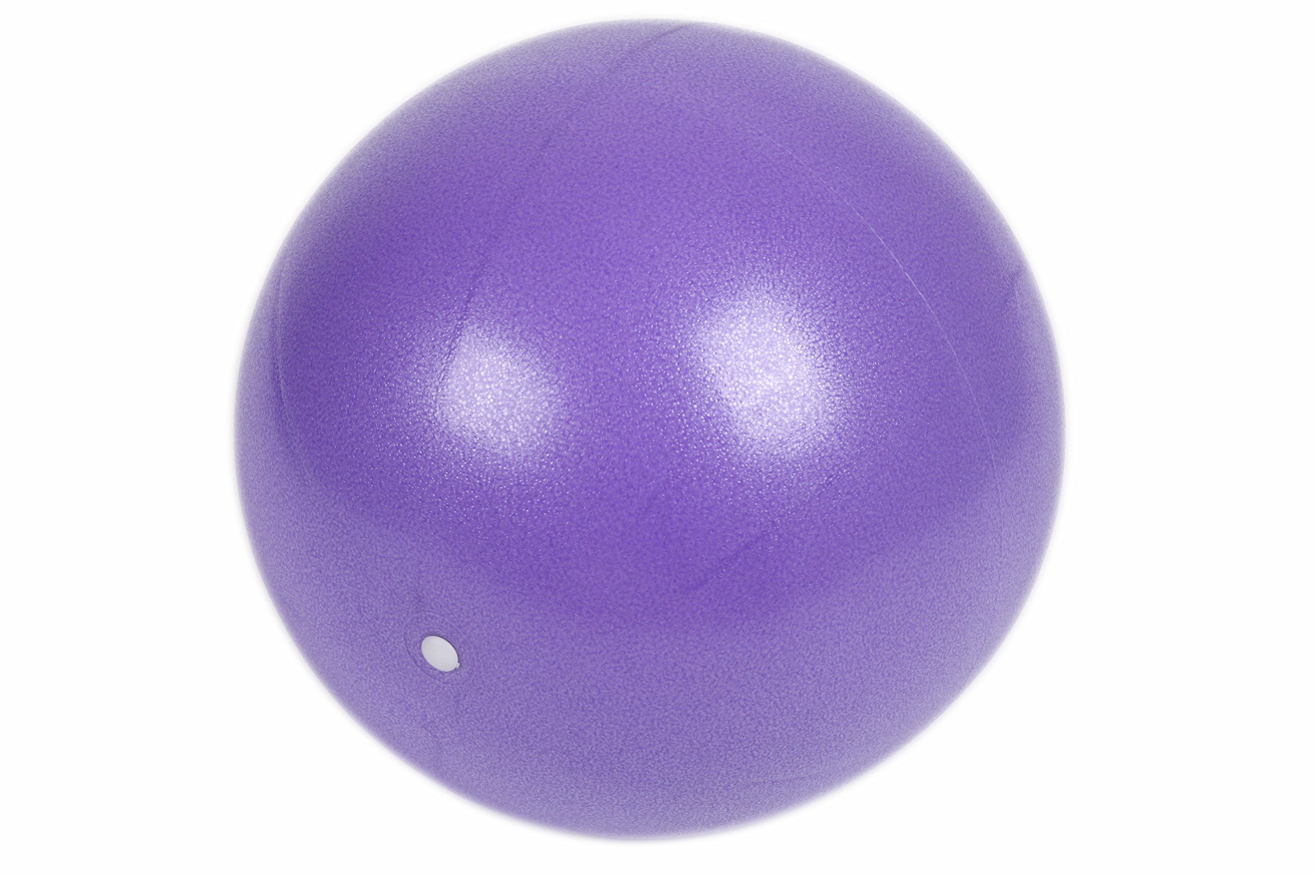 LTWHOME Exercise Pilates Yoga 23cm Purple Ball Fitness Over Ball Bender for Yoga, Barre, Training and Physical Therapy Improves Balance(Pack of 2)