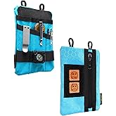VIPERADE VE1-P Pocket Organizer, EDC Pocket Organizer Men, EDC Organizer Pouch Tool Pouch with 5 Tool Storage EDC Pouch for Flashlight, Pocket Knife, Tactical Pen, EDC Gear (Blue)