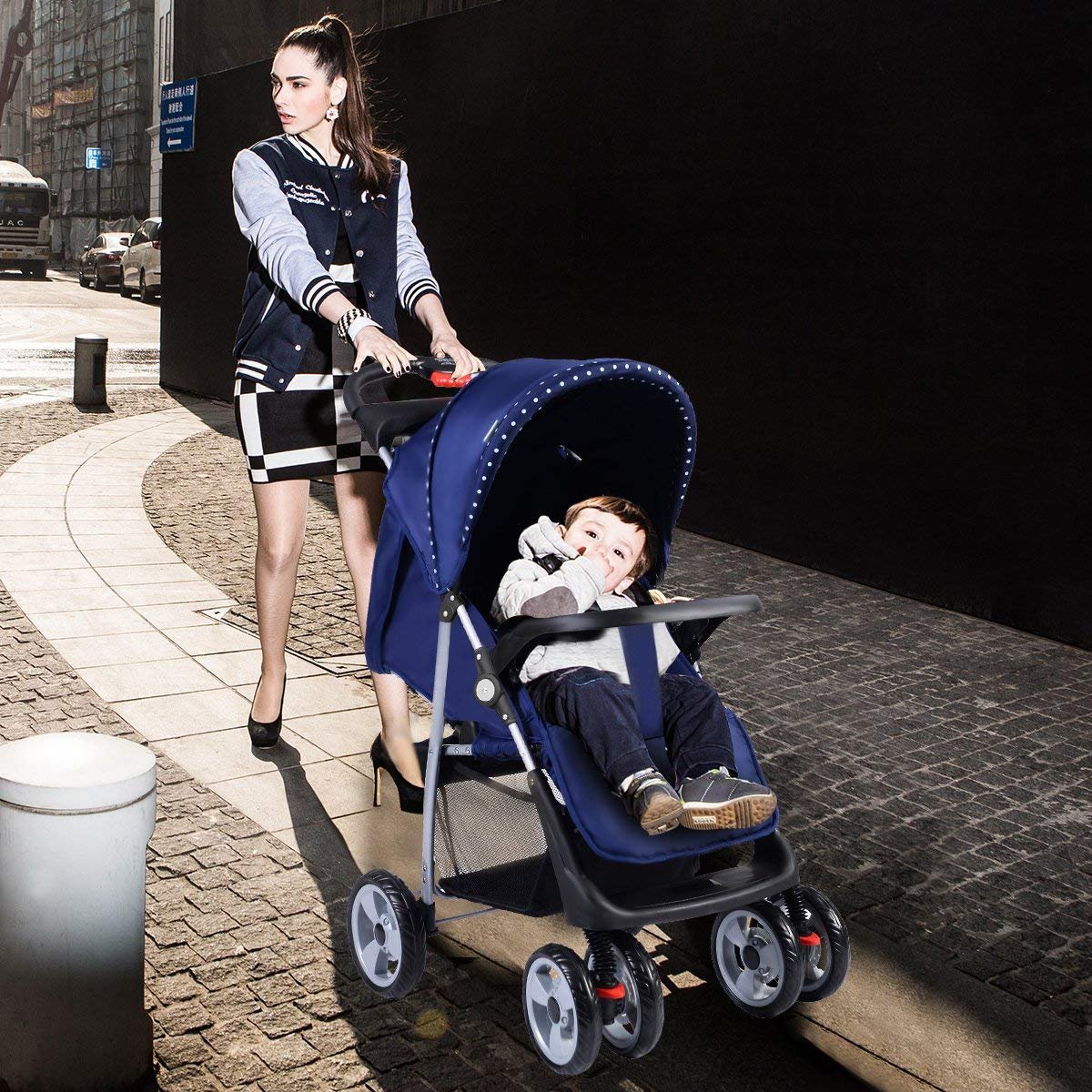 umbrella stroller tray