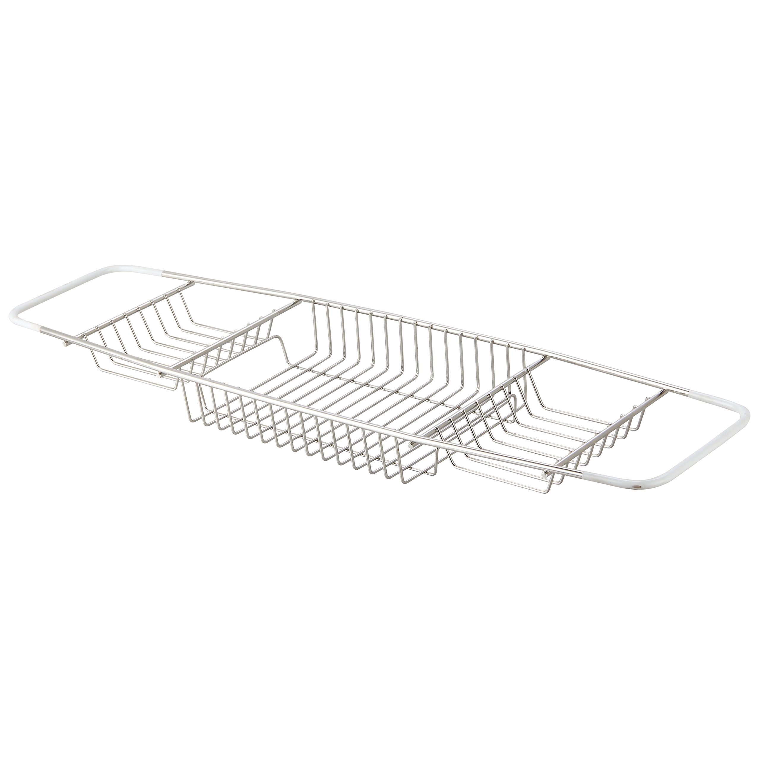 MSV Stainless Steel Bathtub Tray, Multi-Colour, 68.5 x 18 x 5.5 cm