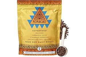 KORACAO Sustainably Harvested Cacao | Ideal Superfood for Everyday Bliss | Ceremonial Grade Cacao | Enhance Your Spiritual Journey with Ancient Superfood Delight - 1/2 Pound