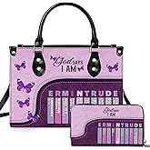 Personalized Christian Leather Handbag, Jesus Christian Tote Bag, Bible Purse, Religious Bags Gift for Mom, Women