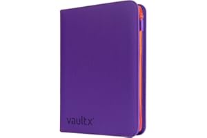 Vault X 9 Pocket Trading Card Zip Binder, 360 Cards, Compatible with Pokemon Scarlet & Violet Base Set, Premium Exo-Tec Album