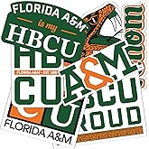 Desert Cactus Florida A&M University Sticker FAMU Rattlers Vinyl Decals Laptop Water Bottle Car Scrapbook Sheet (T2-HBCU A)