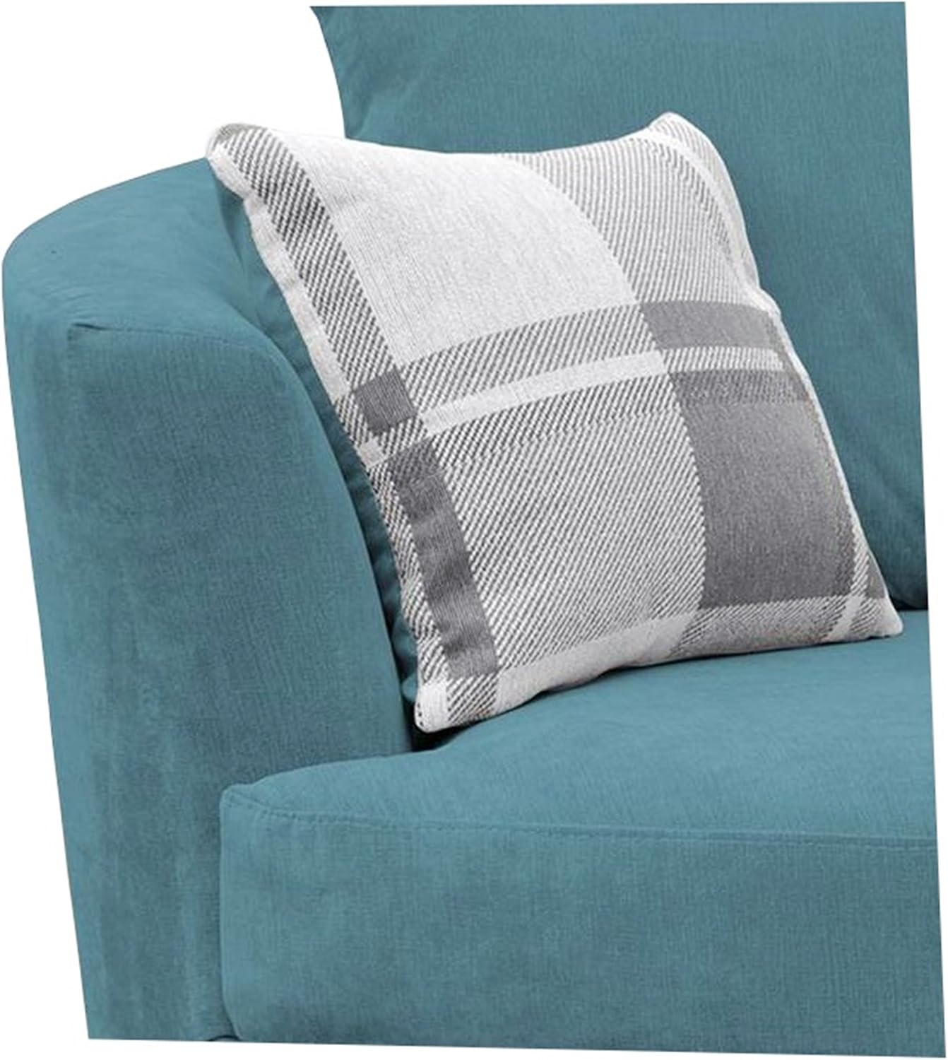 Sofas and More Large Swivel Round Cuddle Chair Fabric (Ocean), 63D x 115W x 87H cm - Image 3