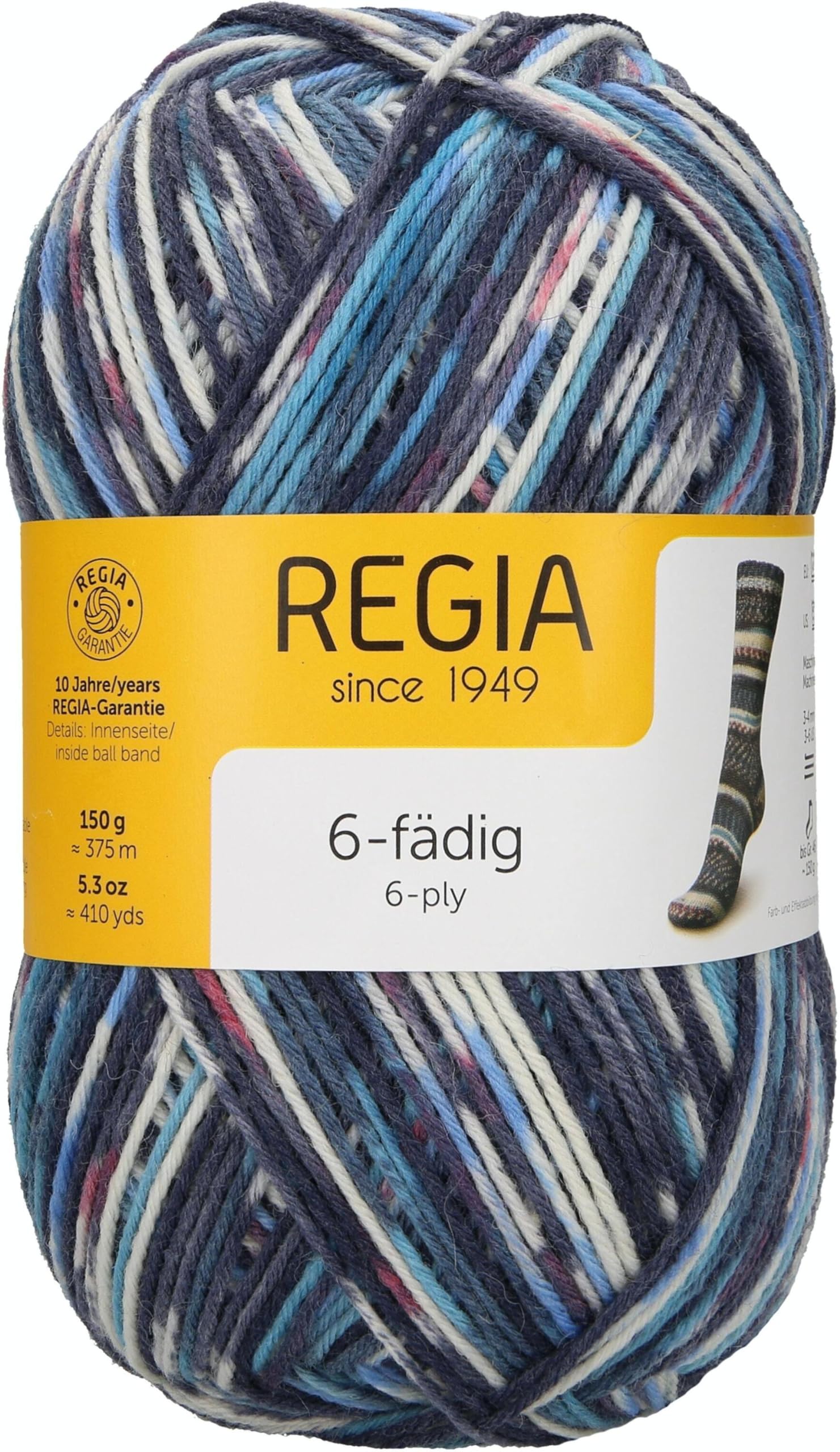 Regia Schachenmayr 6-Ply Colour, 150 g eidfjord Hand Knitting Yarn