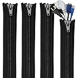 Teskyer 4 Pack Cable Management Sleeves, Cord Organizer Sleeve with Zipper, Wire Wrap Covers, Cable Organizer Sleeves for TV,