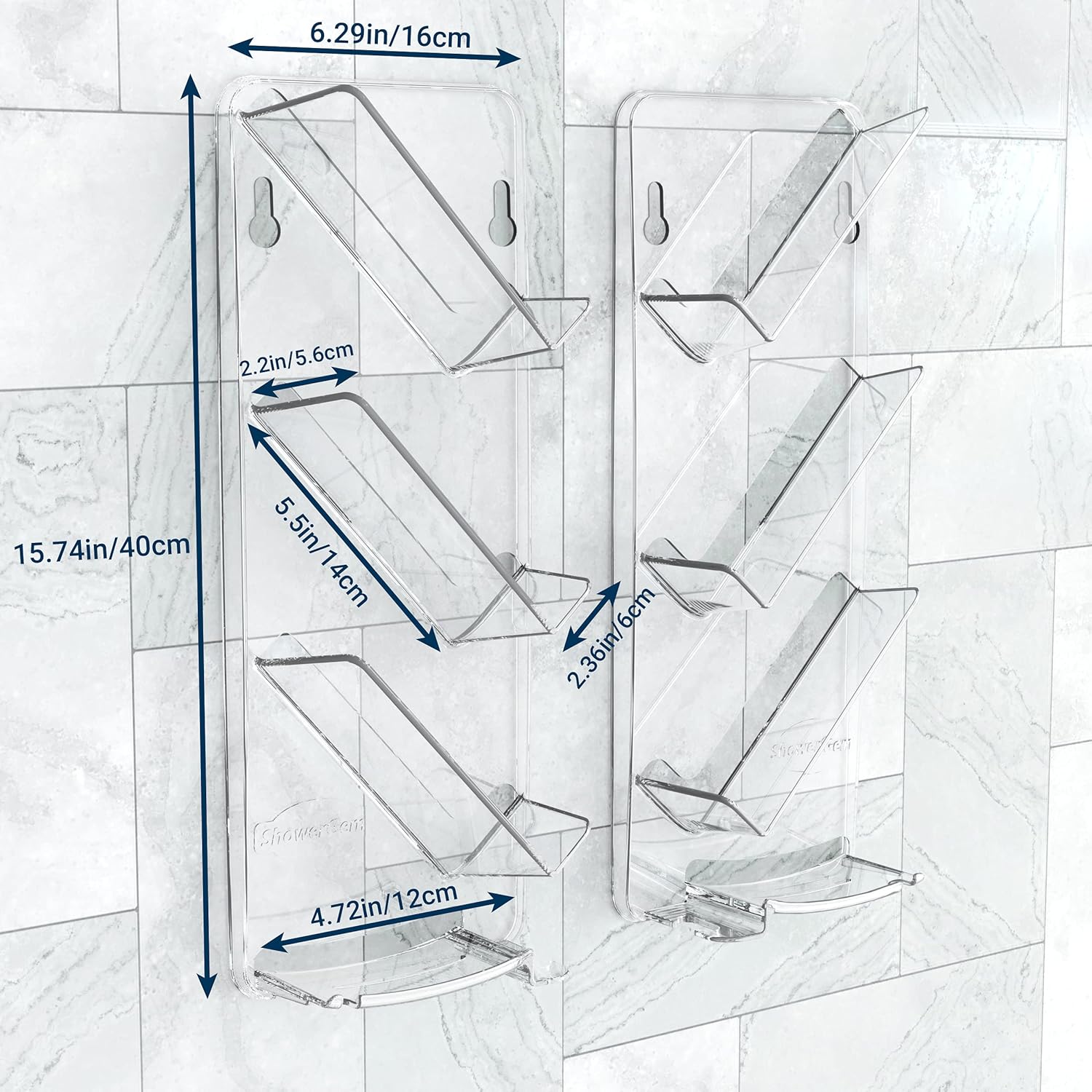 wallpapers Shower Gel Holder Dragons Den showergem bathroom organiser shower caddy no drilling no suction cups or screws as seen on dragons den rust proof easy clean neat and tidy