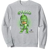 PJ Masks Gekko Comic Style Pose Panel Logo Sweatshirt