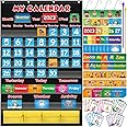 Aizweb Classroom Calendar Pocket Chart,Monthly Calendar for Kid Preschool Kindergarten Classroom Elementary Must Haves,Classroom Decorations Decor,Homeschool Teacher Supplies,Back to School Supplies