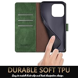 SUANPOT for iPhone 14 Pro Max 6.7" Wallet case with