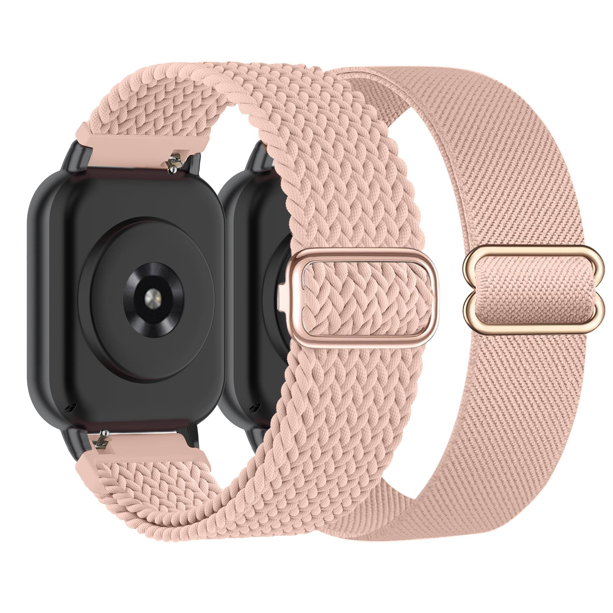 Wizvv 22 mm Nylon Bracelet Compatible with Garmin Venu 2/Venu 3/Vivoactive 4, Loop & Elastic Braided Bracelet for Forerunner 265/255/255 Music Men Women