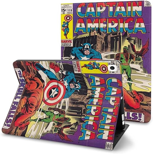 Amazon Ipad 19 漫画レトロコミックキャプテンアメリカスパイダーマンスーパーヒーローアライアンス 革保護スリーブ手帳型 軽量薄型耐久性全面保護傷防止 オートスリープ 磁気吸着 Applepencil収納 S1 家電 カメラ オンライン通販