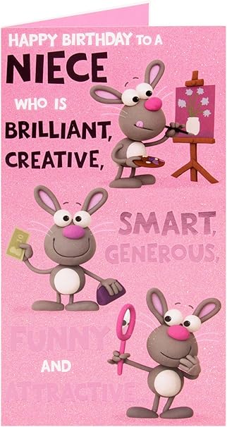 Hanson Blanc Humour Carte D Anniversaire Niece 22 9 X 12 1 Cm Code 3442 1 Amazon Fr Cuisine Maison