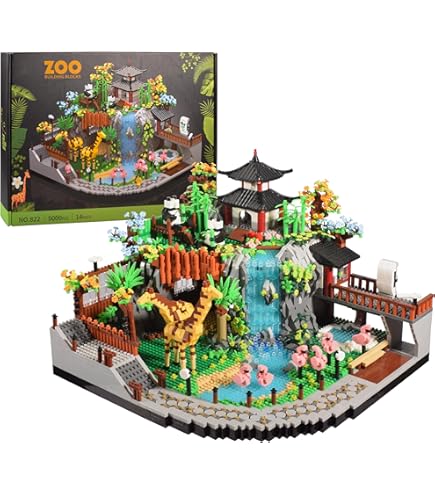 Amazon.com: KLMEi Animal Zoo Micro Mini Building Blocks Model Set